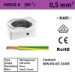 Aansluitleiding MSN-line SEP Europe MONT.SNOER 90gr.C 0,5mm2 GEEL/GROEN (100m) MSN9-05GL