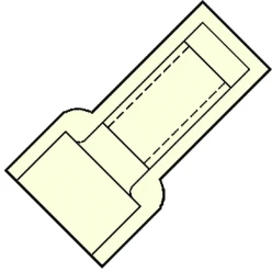 Perskoppelstuk voor koperkabel Geisoleerde Kabelsch. Eindverbinder KLEMKO NYLON GEÏSOLEERDE EINDVERBINDER D=2,3MM 0,75 - 1,5MM2 101325