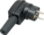 Geaarde stekker Stekkers & contrastekkers Industrie Kopp SCHUKO STEKER VOLRUBBER HAAKS ZWART 178216054