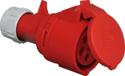 CEE contrastekker 5P, 16A 400V 6h IP44, rood