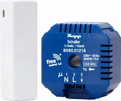 Draadloze afzuigkap bedieningsset, met ontvanger en door- en raamconta