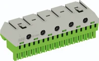 Terminal block PE 17*1,5-4mm²+5*25mm² screwless