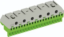 Terminal block PE 20*1,5-4mm²+6*25mm² screwless