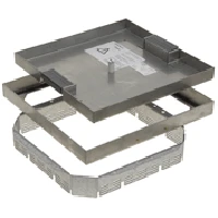 Dekselset Rvs houten vloer IP30