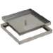 Dekselset vloerpot/vloergoot Vloerdozen Legrand Blinddeksel Rvs voor stenen/houten vloer. Vierkant IP54. 8452202