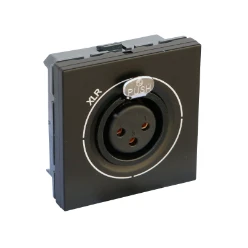 Mosaic Audio XLR 3P stereo-aansluiting female 2 mod mat zwart