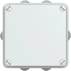 Kabeldoos met invoertule v.v. snelsluiters, IP55, RAL7035, Afm. 100x10