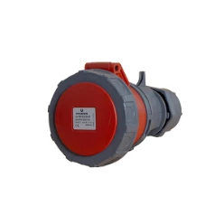 CEE contrastekker 5P 32A IP67 rood