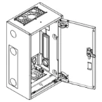 Lege behuizing SEP Europe Plaatstalen cabinet voor module vel
