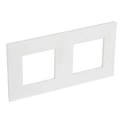 Valena afdekraam 2 mechanismen hor/vert centerafstand 71mm wit