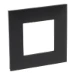 Afdekraam schakelmateriaal Schakelmateriaal Legrand Valena afdekraam 1 mechanisme zwart 741151