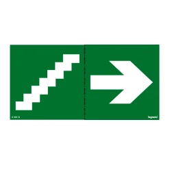 Zelfklevend pictogram trap + pijl