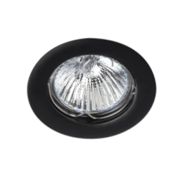 Downlight/spot/schijnwerper Focus LUMIPART Halogeenspot Focus schuin 50mm. vast zwart 2.11.0452