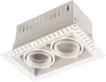 Downlight/spot/schijnwerper Lumiparts Kardan inbouw 2xGU10 trimless