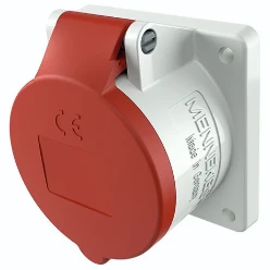 CEE-contactdoos, aanbouw TwinCONTACT MENNEKES Inb.WCD 16A 4P 6H 400V IP44 TWIN 1674