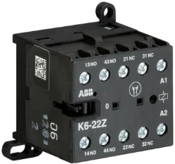 Mini hulp magneetschakelaar spoelcode (0..2) 2NO + 2NC