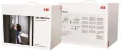ABB Welcome mini set buitenpost met 2 drukkers en 2 x 4,3 inch binnenp