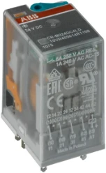 Inplugbaar interface relais CR serie 4c/o,A1-A2=24VDC,gold contacts,di