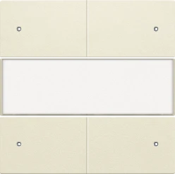 Afwerkingsset voor 4-voudige potentiaalvrije drukknop 24 V met led en