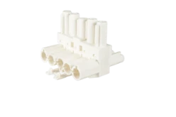 Splitter, 5-polig, 1 in 2 uit, wit