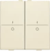 Toets bussysteem Home Automation Niko Een tweevoudige toets met symbool 
