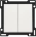 Bedieningselement /centraalplaat schakelmateriaal Switches & Sockets Niko 2x 1/2 TOETS WHITE 101-61505