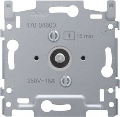 Sokkel voor 2-polige timer regelbaar tot 15 min, 16 A/250 Vac, schroef