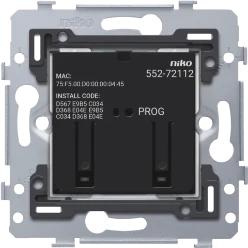 Schakelactor bussysteem Home Automation NIKO GECONNECTEERDE TWEEVOUDIGE SCHAKELAAR, SOKKEL, 2 X 10 A (TOTAAL MAX. 1 552-72112