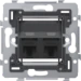 Datacom contactdoos (twisted pair) Switches & Sockets Niko Dit mechanisme met 2 RJ45-aansluitpunten UTP cat. 6, klaar voor PoE++, in schuine uitvoering, dient om netwerkverbinding met 2 apparaten te maken voor telefonie, Ethernet, IP, PoE of internettoepa