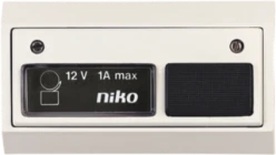 Niko Toegangscontrole - deurbel 12V-1A incl. lamp, wit/wit