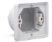 Doos voor montage in wand/plafond Switches & Sockets Niko Spuitwaterdichte enkelvoudige inbouwdoos voor een functie, grijs 700-73000