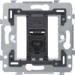 Datacom contactdoos (twisted pair) Switches & Sockets Niko Dit mechanisme met 1 RJ45-aansluitpunt UTP cat. 6, klaar voor PoE++, in vlakke uitvoering, dient om netwerkverbinding met 1 apparaat te maken voor telefonie, Ethernet, IP, PoE of internettoepassin