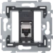 Datacom contactdoos (twisted pair) Switches & Sockets Niko Dit mechanisme met 1 RJ45-aansluitpunt STP cat. 6, klaar voor PoE++, in vlakke uitvoering, dient om netwerkverbinding met 1 apparaat te maken voor telefonie, Ethernet, IP, PoE of internettoepassin