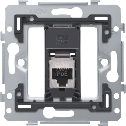 1 RJ45-aansluiting STP cat. 6A, klaar voor PoE++, vlakke uitvoering, i