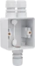 Opbouwbak inbouwschakelmateriaal Switches & Sockets Niko Spuitwaterdichte opbouwdoos met één tweevoudige M20-ingang met wartel 700-84162