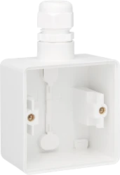 Opbouwbak inbouwschakelmateriaal Switches & Sockets NIKO HYDRO OPBOUWDOOS 1V WIT MET 1V M20 INGANG 701-84151