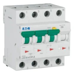 Aardlekautomaat (RCBO) mRB6, C-kar., 6A, 100mA, 4P incl. N, 6 kA