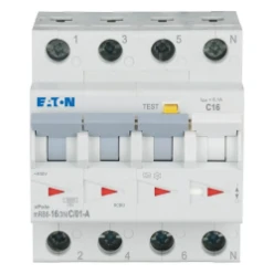 Aardlekautomaat (RCBO) mRB6, C-kar., 16A, 100mA, 4P incl. N, 6 kA