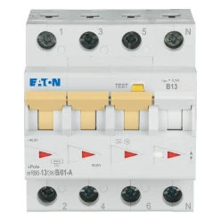 Aardlekautomaat (RCBO) mRB6, B-kar., 13A, 100mA, 4P incl. N, 6 kA