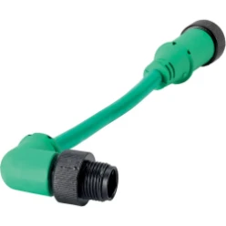SmartWire T-conn., kabel 5p rond 0,1 m, M12 male haaks en M12 fem. Rec