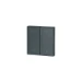 Bedieningselement /centraalplaat schakelmateriaal xComfort Eaton Schakelwip 2V zonder LED, zonwering zwart mat 304426