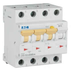 Aardlekautomaat (RCBO) mRB6, B-kar., 13A, 30mA, 4P incl. N, 6 kA