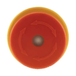 NOOD-UIT, rood, 30 mm, 5mm, draaiontgrendeld, verlicht, 22,5 mm montag