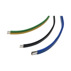 Koperband, vertind, 630A, 11x21x1mm, blauw