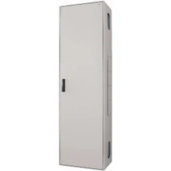 Staande verdeler IP55, BxHxD=600x1760x400mm, grijs, zwenkhevelgreep