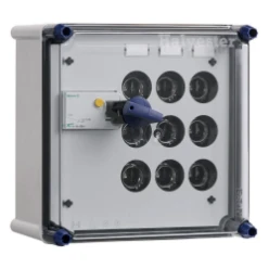 Krachtgroepenkast ALS 40A 30mA + 3x25A + rails