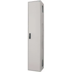 Staande verdeler IP55, BxHxD=400x2060x400mm, grijs, zwenkhevelgreep