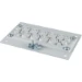 Invoerplaat voor op sparing kast/lessenaar xEnergy accessoires Eaton Flensplaat, F3A, IP55, metaal, 2K-doorsteek, 9x 18-30mm, 4x 10-15mm, 4 300956