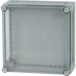 Kast Ci, HxBxD=375x375x175mm, deksel transparant, boven/onder open