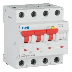 Aardlekautomaat (RCBO) mRB6, C-kar., 10A, 100mA, 4P incl. N, 6 kA